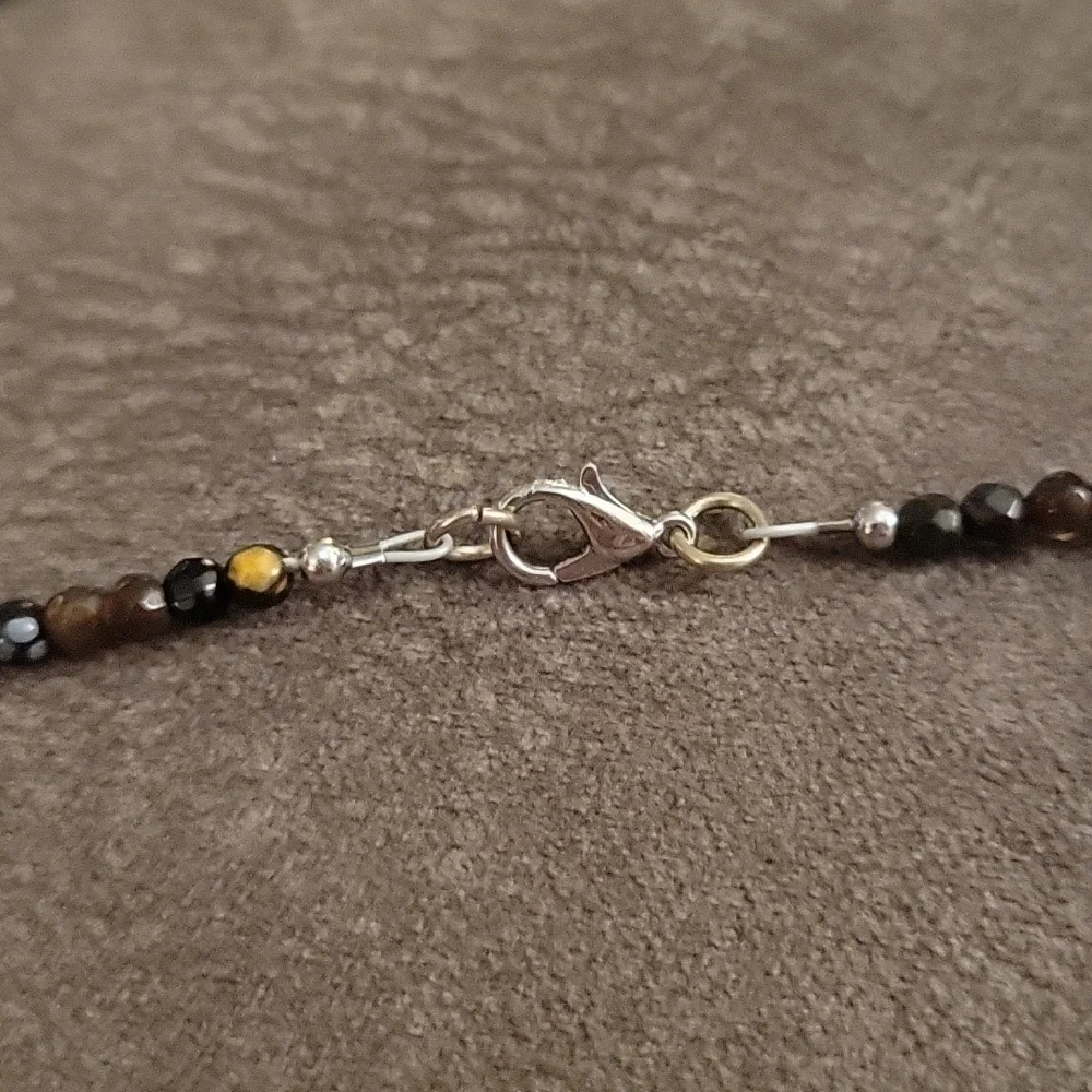 Handmade Agate Swarovski Pearl Czech Glass Pendant Necklace - Picture 5 of 8